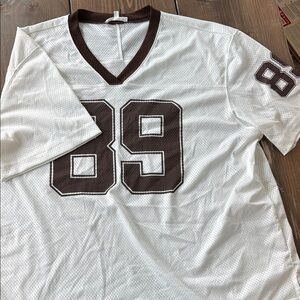 White Brown Number Jersey